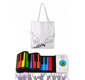 Rainbow Roll Up Piano For Kids