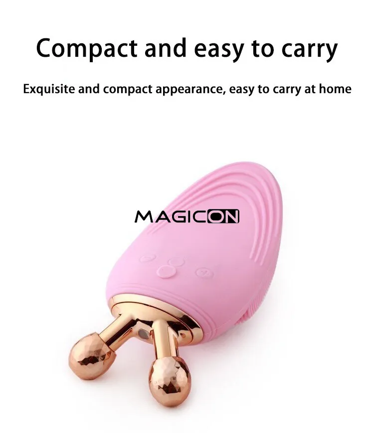 USB multi-function silicon face lifting brush massge